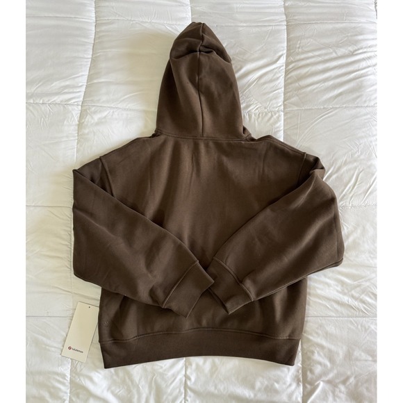 New Lululemon W Steady State Oversized Hoodie Size Medium Fleece Walnut - Picture 8 of 9
